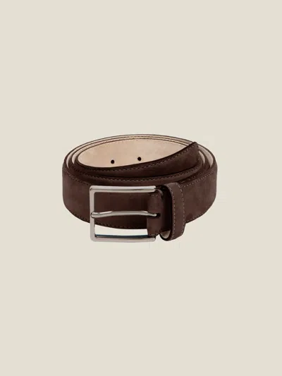 Luca Faloni Leather Belt In Brown
