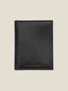 Luca Faloni Leather Bifold Cardholder In Black