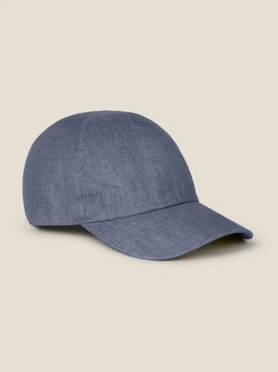 Luca Faloni Linen Baseball Cap