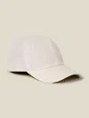 Luca Faloni Linen Baseball Cap In Sand