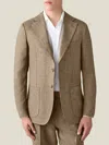 Luca Faloni Linen Blazer In Neutral