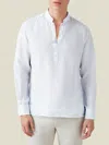 Luca Faloni Thin Striped Forte Linen Shirt In Thin Striped