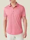 Luca Faloni Linen Jersey Elba Polo In Dusty Pink