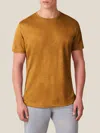 Luca Faloni Linen Jersey T-shirt In Mustard