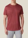 Luca Faloni Linen Jersey T-shirt In Red