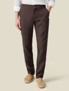 Luca Faloni Linen Lipari Trousers In Brown