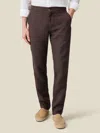 Luca Faloni Lipari Trousers In Chocolate Brown