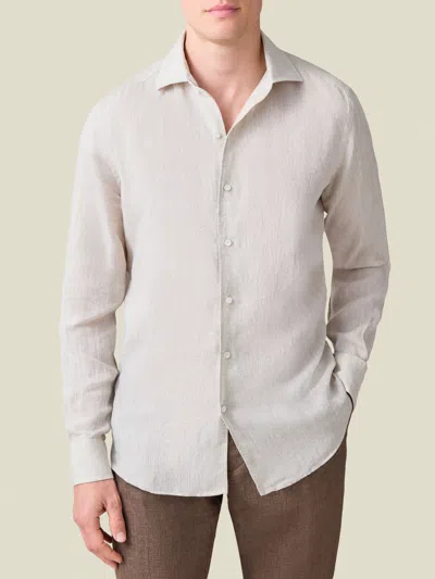 Luca Faloni Linen Portofino Shirt In Neutral
