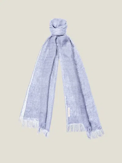 Luca Faloni Scarf In Blue Melange