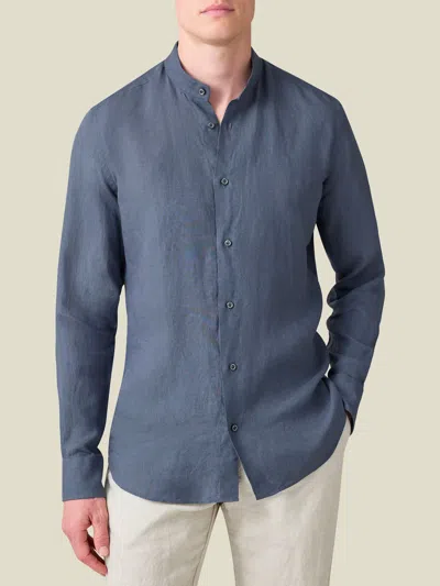 Luca Faloni Linen Versilia Shirt In Blue