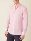 Luca Faloni Linen Versilia Shirt In Light Pink