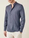 Luca Faloni Payne's Grey Versilia Linen Shirt In Payne's Grey