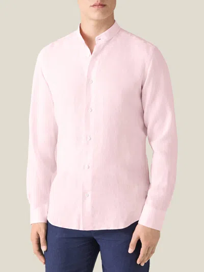 Luca Faloni Linen Versilia Shirt In Pink