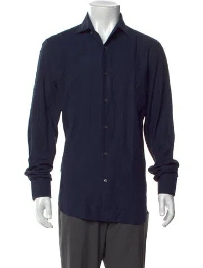 Pre-owned Luca Faloni Long Sleeve Shirt In Blue
