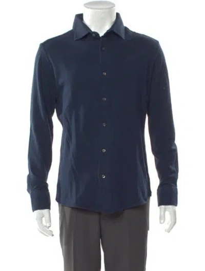 Pre-owned Luca Faloni Long Sleeve Shirt In Blue
