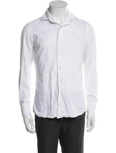 Pre-owned Luca Faloni Long Sleeve Shirt In White