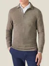 Luca Faloni Polo Sweater In Nocciola Brown