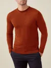 Luca Faloni Classic Crew Neck Jumper In Rust