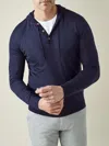 Luca Faloni Silk-cashmere Hoodie In Blue