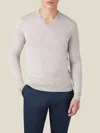 Luca Faloni Silk-cashmere V Neck In Gray