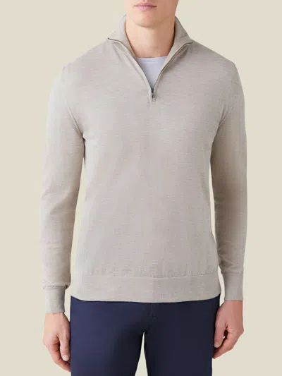 Luca Faloni Silk-cashmere Zip-up In Gray
