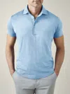 Luca Faloni Silk-cotton Polo In Light Blue