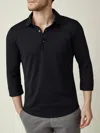 Luca Faloni Silk-cotton Polo Shirt In Black