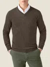 Luca Faloni V Neck In Chocolate Brown
