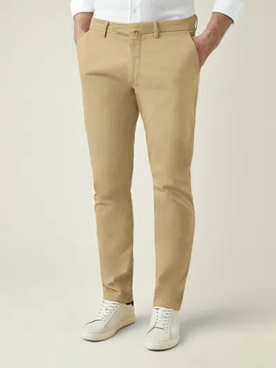 Luca Faloni Whipcord Cotton Lightweight Chinos In Camel Beige