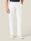 Luca Faloni Whipcord Cotton Lightweight Chinos In White
