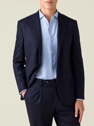Luca Faloni Wool Classic Blazer In Blue