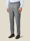 Luca Faloni Wool Pleated Trousers In Gray