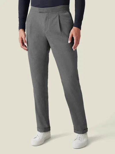 Luca Faloni Pleated Trousers In Light Grey