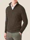 Luca Faloni Zip-up In Chocolate Brown