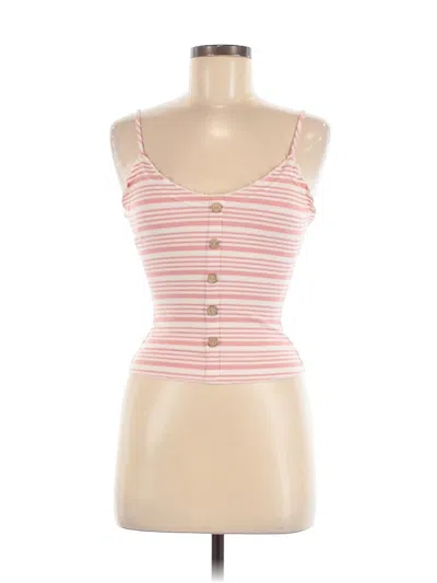 Pre-owned Luca + Grae Tank Top Pink Sweetheart Neckline Tops