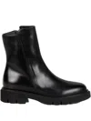 Luca Grossi Leather Ankle Boots In Black
