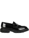Luca Grossi Leather Loafers In Black