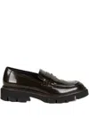 Luca Grossi Leather Loafers In Brown