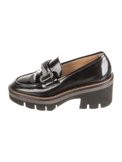 Pre-owned Luca Grossi Patent Leather Loafers In Black