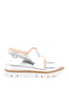 Luca Grossi Silver Leather Sandal In Silver