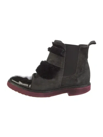 Pre-owned Luca Grossi Suede Boots In Black