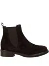 Luca Grossi Suede Chelsea Boots In Brown