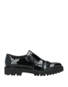 Luca Grossi Woman Loafers Black Size 6 Leather In Black