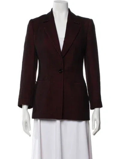 Pre-owned Luca Luca Blazer In Burgundy