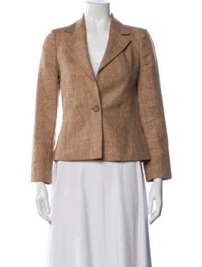 Pre-owned Luca Luca Linen Blazer In Neutral