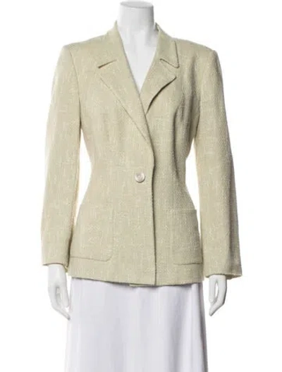 Pre-owned Luca Luca Silk Blazer In Green