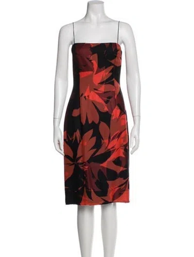 Pre-owned Luca Luca Silk Knee-length Dress In Multi
