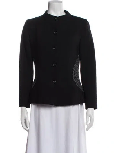 Pre-owned Luca Luca Virgin Wool Evening Jacket W/ Tags In Black