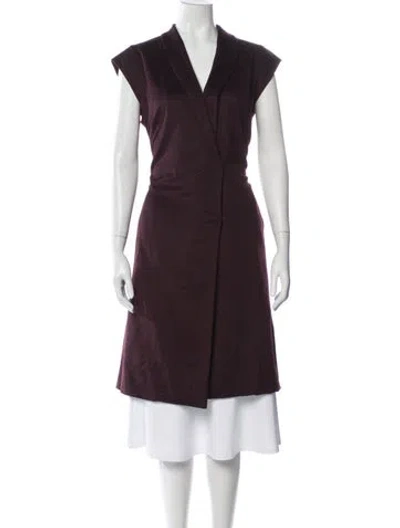 Pre-owned Luca Luca Virgin Wool Jacket In Burgundy