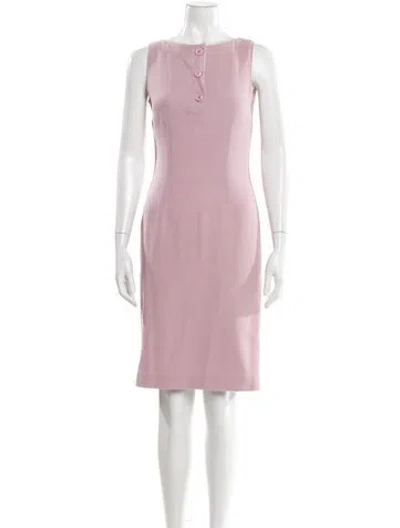 Pre-owned Luca Luca Virgin Wool Knee-length Dress In Pink